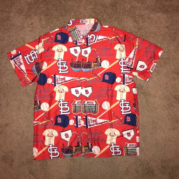 stl cardinals hawaiian shirt